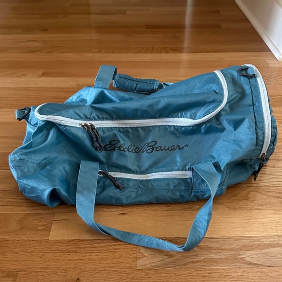 Eddie Bauer Bags Eddie Bauer Stowaway Packable 45l Duffel Bag Teal
